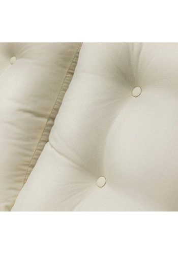 NORDVÄRK Galata udendrs hngesofa - creme polyester stof og natur fyrretr