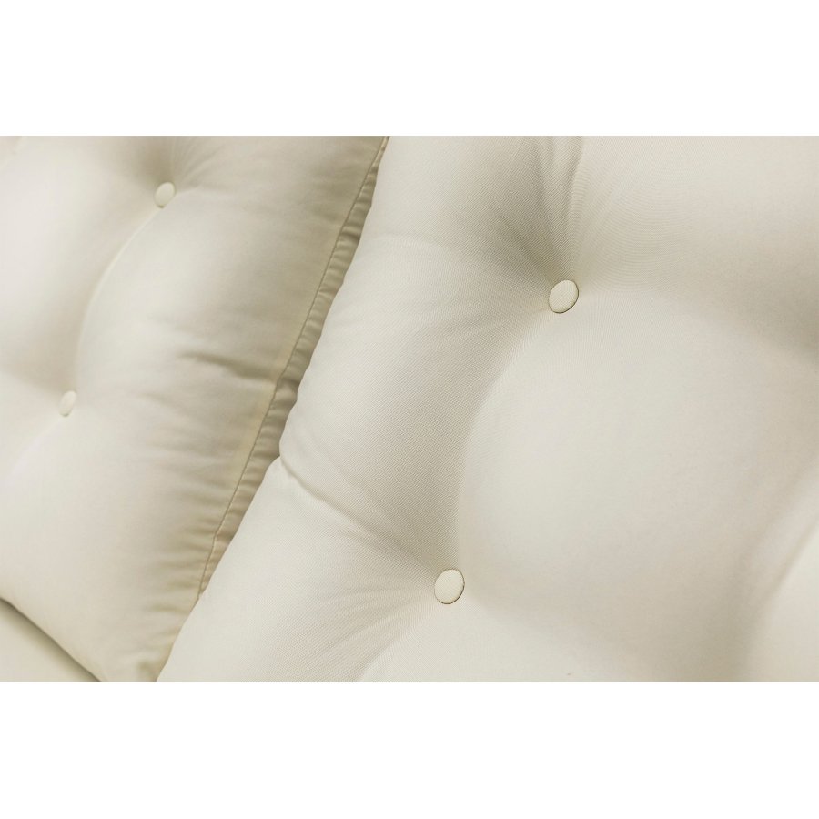 NORDVÄRK Galata udendrs hngesofa - creme polyester stof og natur fyrretr