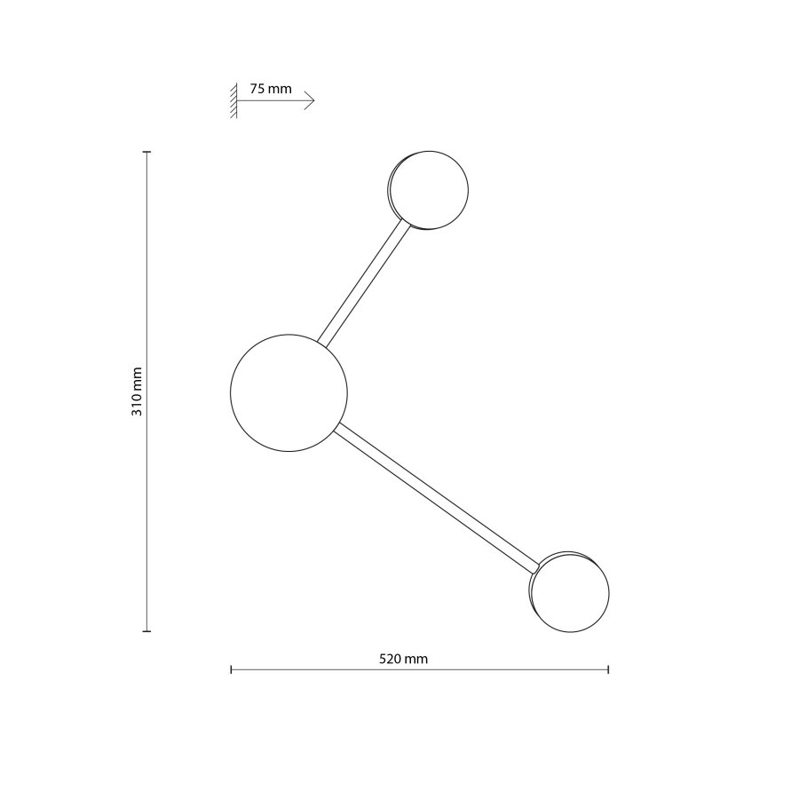 TK Avia vglampe - sort metal