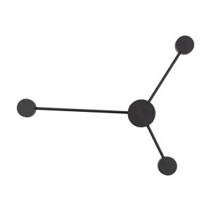 TK Avia vägglampa - svart metall