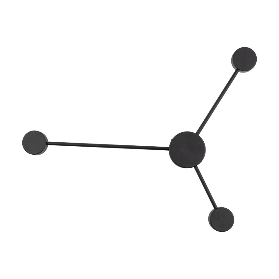TK Avia vegglampe - svart metall