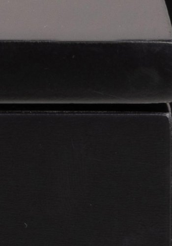 ACT NORDIC Ashlan vghngt natbord, m. 1 skuffe, vendbar - sort MDF (40x32)