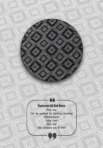 TEPPI Antares gulvtppe m. mnster, rektangulr - multifarvet polyester (200x290)