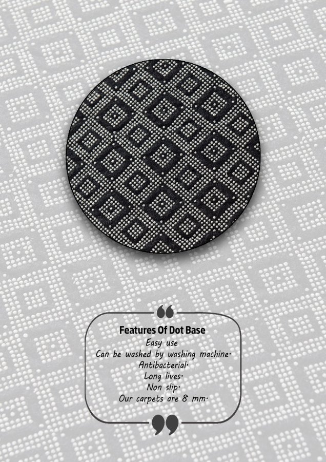 TEPPI Antares gulvtppe m. mnster, rektangulr - multifarvet polyester (200x290)