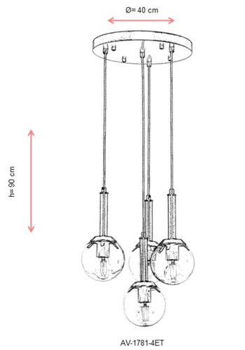 LUMI lysekrone -683AVN1251