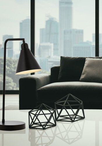 LUMI Tischleuchte - schwarzes Metall