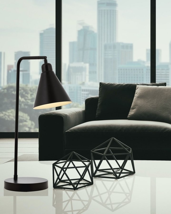 LUMI Tischleuchte - schwarzes Metall