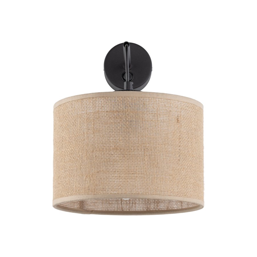 TK Jute vglampe - natur jute og sort metal