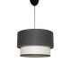 LUMI SP286 taklampe - antrasittgr/hvitt stoff og plast