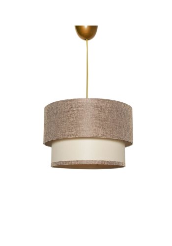 LUMI Agen Deckenleuchte - beige Stoff und Metall