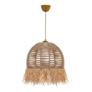 LUMI TM218 taklampa - krämfärgad bomull och plast