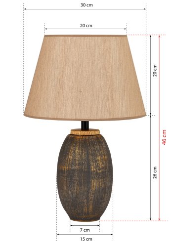 LUMI La Rochelle bordlampe -687HMY1591