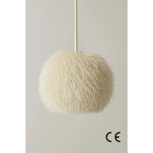 LUMI BK080 loftlampe, justerbar hjde - hvid jute