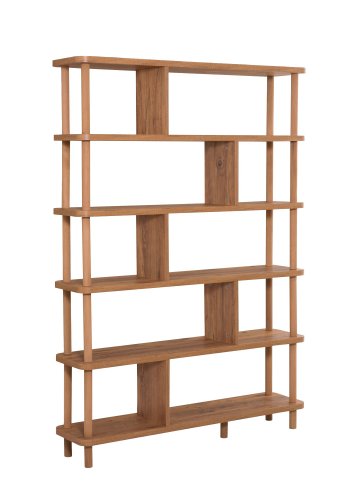 FUNZI LIVING Meta bokhylle, m. 5 hyller - Atlantic Pine melamin