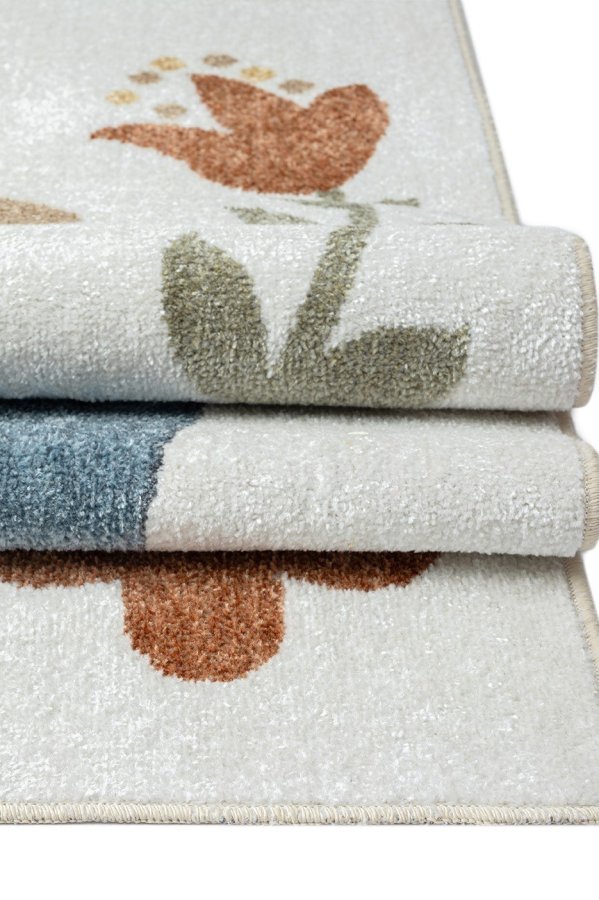 TEPPI Bohem Kids Zoo Teppich für Kinder, rechteckig - mehrfarbiges Polyester (80x150)