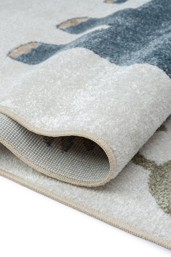 TEPPI Bohem Kids Zoo gulvtppe til brn, rektangulr - multifarvet polyester (120x180)