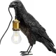 KARE DESIGN Animal Crow bordlampe - matt sort polyresin og kobber aluminium