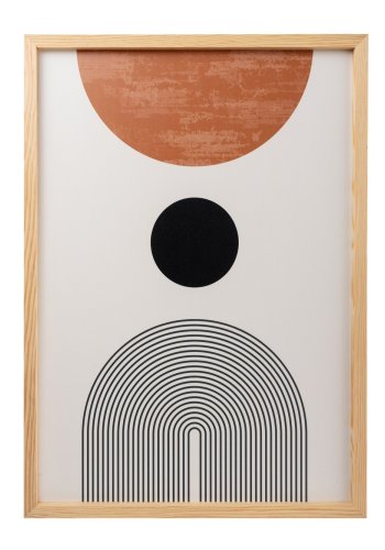 NORDVRK Huhu198 bilde, rektangulrt - flerfarget MDF (70x50) (sett med 3)