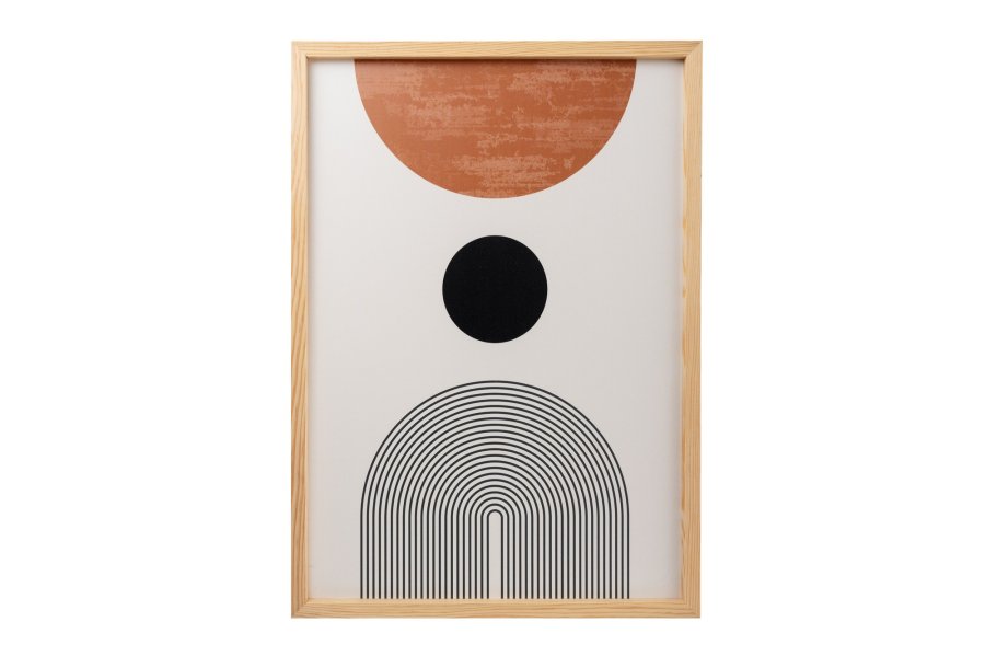 NORDVRK Huhu198 bilde, rektangulrt - flerfarget MDF (70x50) (sett med 3)