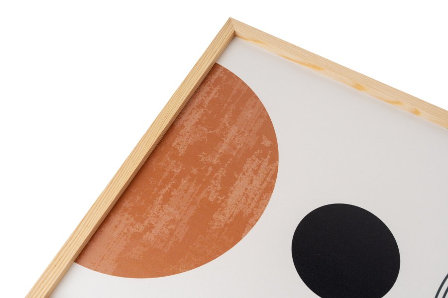 NORDVRK Huhu198 bilde, rektangulrt - flerfarget MDF (70x50) (sett med 3)