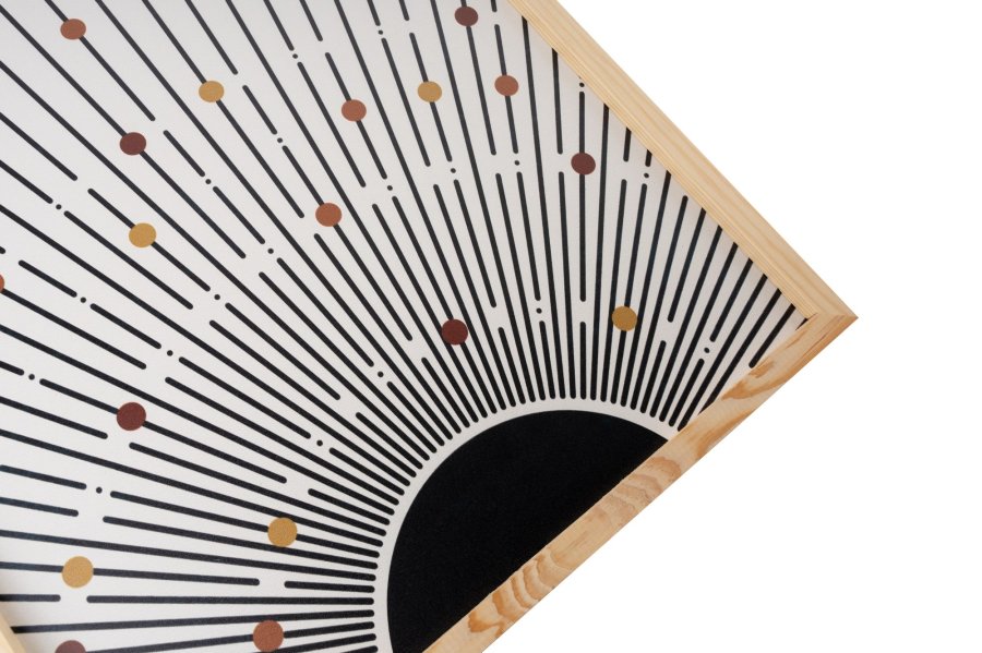 NORDVRK Huhu198 bilde, rektangulrt - flerfarget MDF (70x50) (sett med 3)