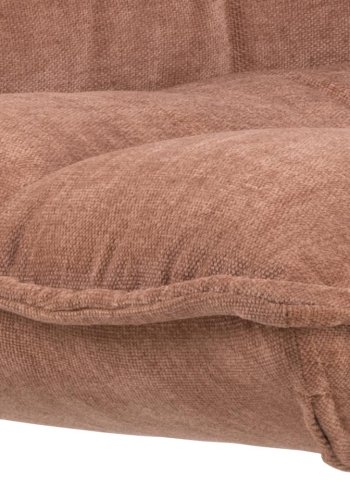 ACT NORDIC Blizzard Drehstuhl - palisanderfarbener Stoff und schwarzer Stahl