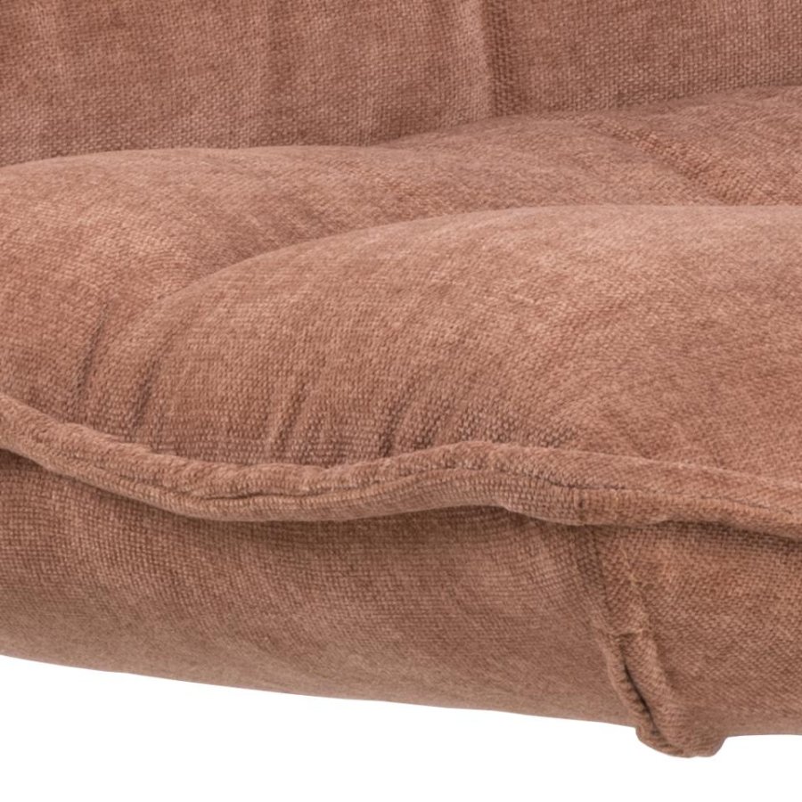 ACT NORDIC Blizzard Drehstuhl - palisanderfarbener Stoff und schwarzer Stahl