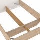 TVILUM Ikast Bett 140x190, Jackson Hickory / Weiß, 149,8 x 206 x 96,8 cm