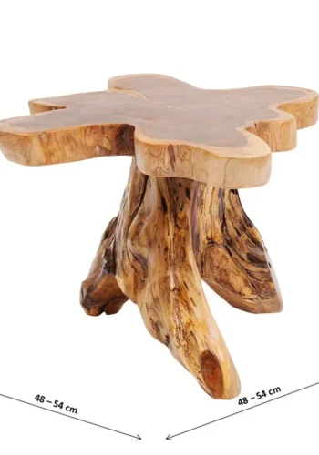 KARE DESIGN Tree sidebord - naturlig teak, unikt (50x50)