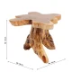 KARE DESIGN Tree sidebord - naturlig teak, unikt (50x50)