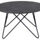 ACT NORDIC Wyre sofabord, rund - sort Izmir melamin og sort stl (80)