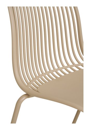 HOUSE NORDIC Branson spisestuestol - Spisestuestol, polypropylen, stabelbar, sand