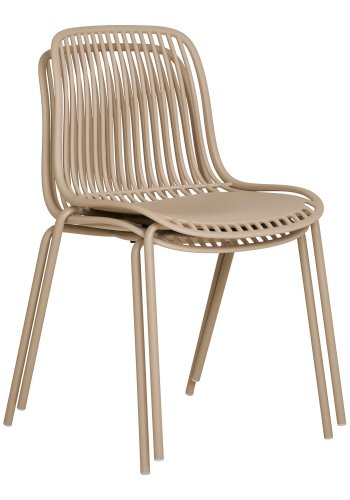 HOUSE NORDIC Branson spisestuestol - Spisestuestol, polypropylen, stabelbar, sand