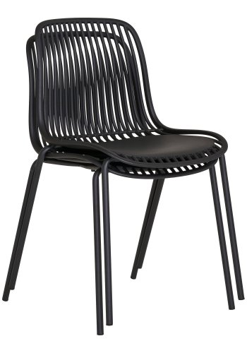 HOUSE NORDIC Branson spisestuestol - Spisestuestol, polypropylen, stabelbar, svart