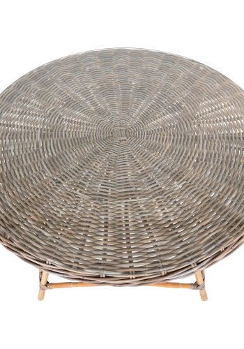 HOUSE NORDIC Hagebord, kubu/glassplate, gr, 120x77 cm