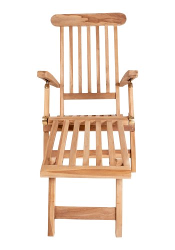 HOUSE NORDIC Arrecife Teak Liegestuhl - Teak natur, mit Armlehnen