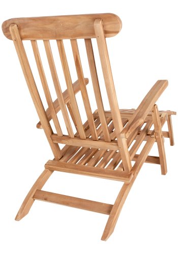 HOUSE NORDIC Arrecife Teak Liegestuhl - Teak natur, mit Armlehnen