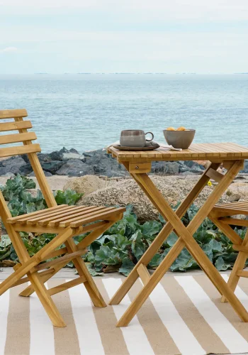 HOUSE NORDICCafst, 2 stole og 1 bord, teak, natur
