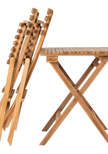HOUSE NORDICCafst, 2 stole og 1 bord, teak, natur