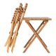 HOUSE NORDICCafst, 2 stole og 1 bord, teak, natur