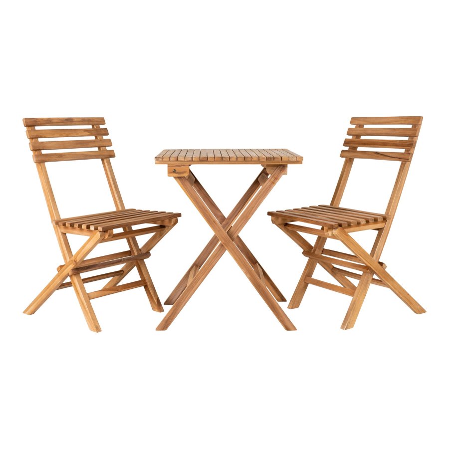 HOUSE NORDICCafst, 2 stole og 1 bord, teak, natur