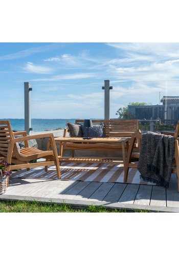 HOUSE NORDIC Santander Loungesett - Loungesett, teak, inkl. puter, naturfarget