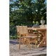 HOUSE NORDIC Derby spisestuestol - naturlig polyrattan og teak