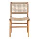 HOUSE NORDIC Derby spisestuestol - naturlig polyrattan og teak