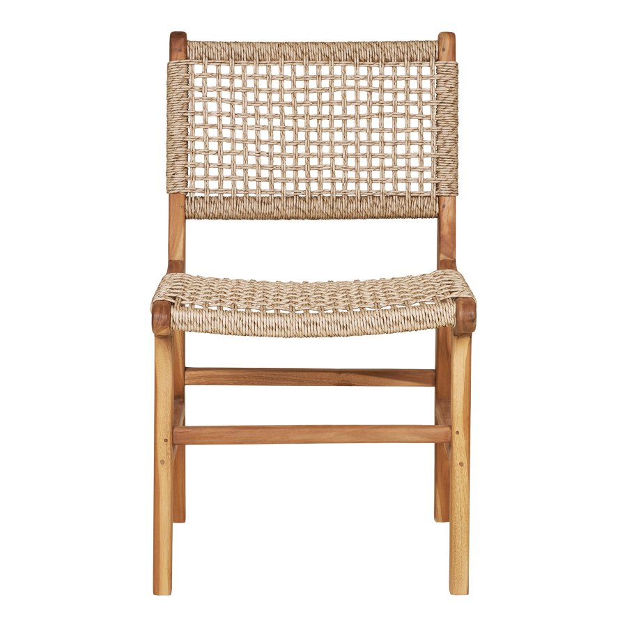 HOUSE NORDIC Derby spisestuestol - naturlig polyrattan og teak