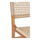 HOUSE NORDIC Derby spisestuestol - naturlig polyrattan og teak