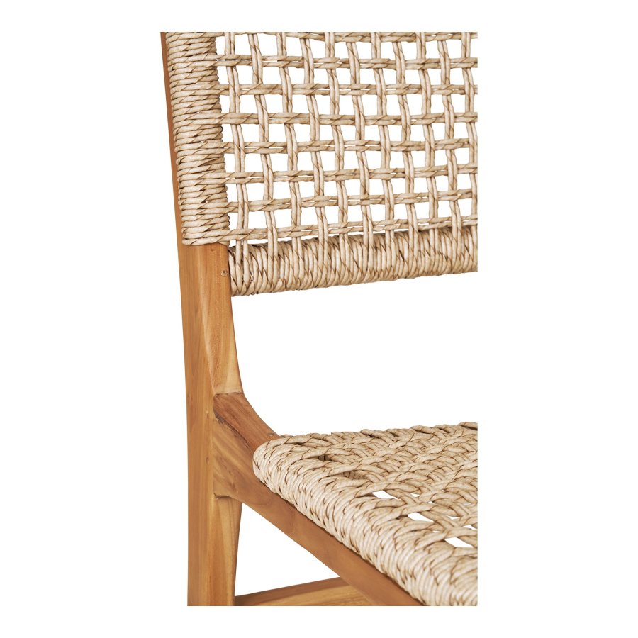 HOUSE NORDIC Derby spisestuestol - naturlig polyrattan og teak