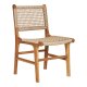 HOUSE NORDIC Derby spisestuestol - naturlig polyrattan og teak