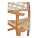 HOUSE NORDIC Derby spisestuestol, med armlener - naturlig polyrattan og teak