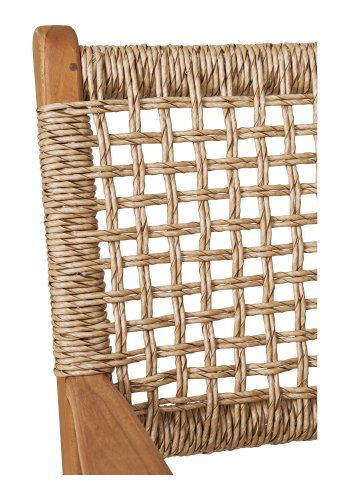 HOUSE NORDIC Derby spisestuestol, med armlener - naturlig polyrattan og teak